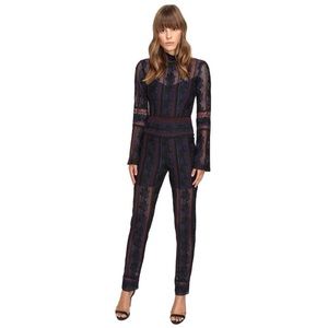 Yigal Azrouël Lace Multi Color Jumpsuit size 2